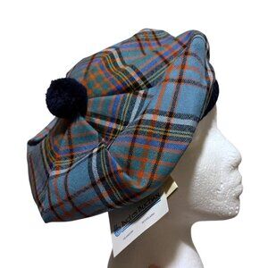 NWT Vintage Ingles Buchan Tam o Shanter Tartan Plaid Made in Scotland 100% Wool